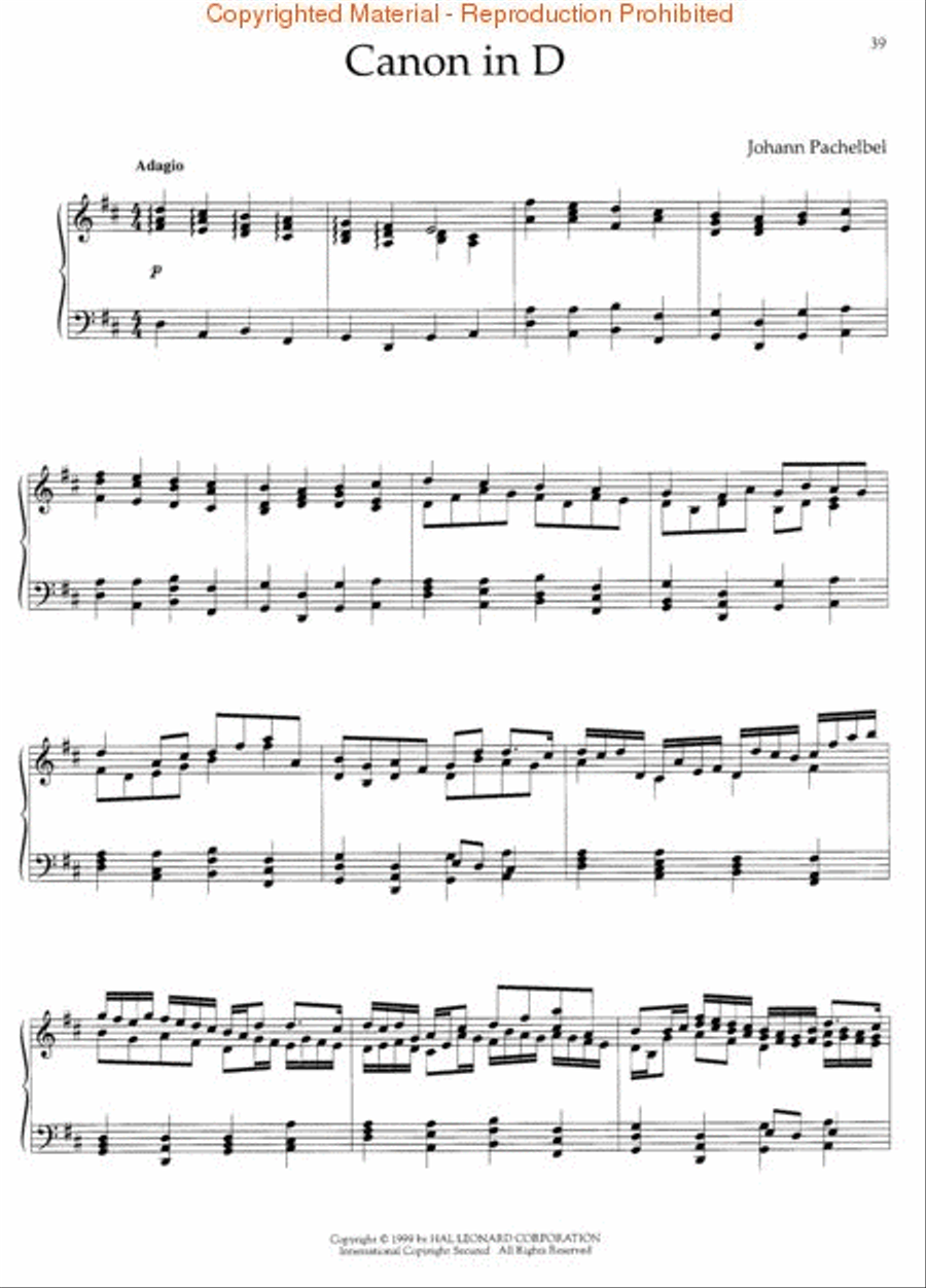 The Essential Wedding Collection Piano Solo scores gallery preview page 3