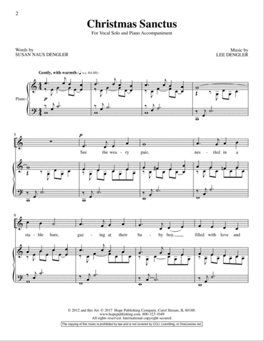 Christmas Sanctus Christmas Sanctus Choir scores gallery preview page 9