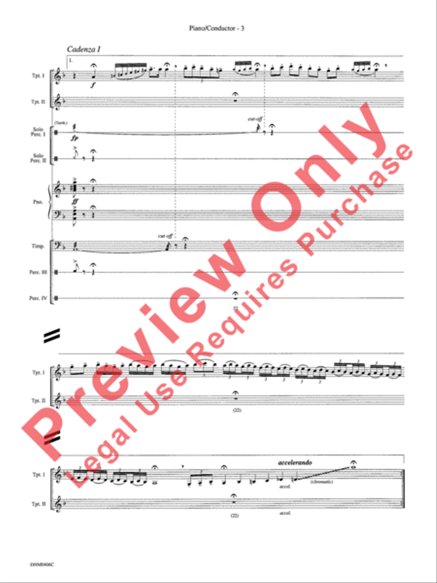 Carmen Fantasia Trumpet Duet scores gallery preview page 7