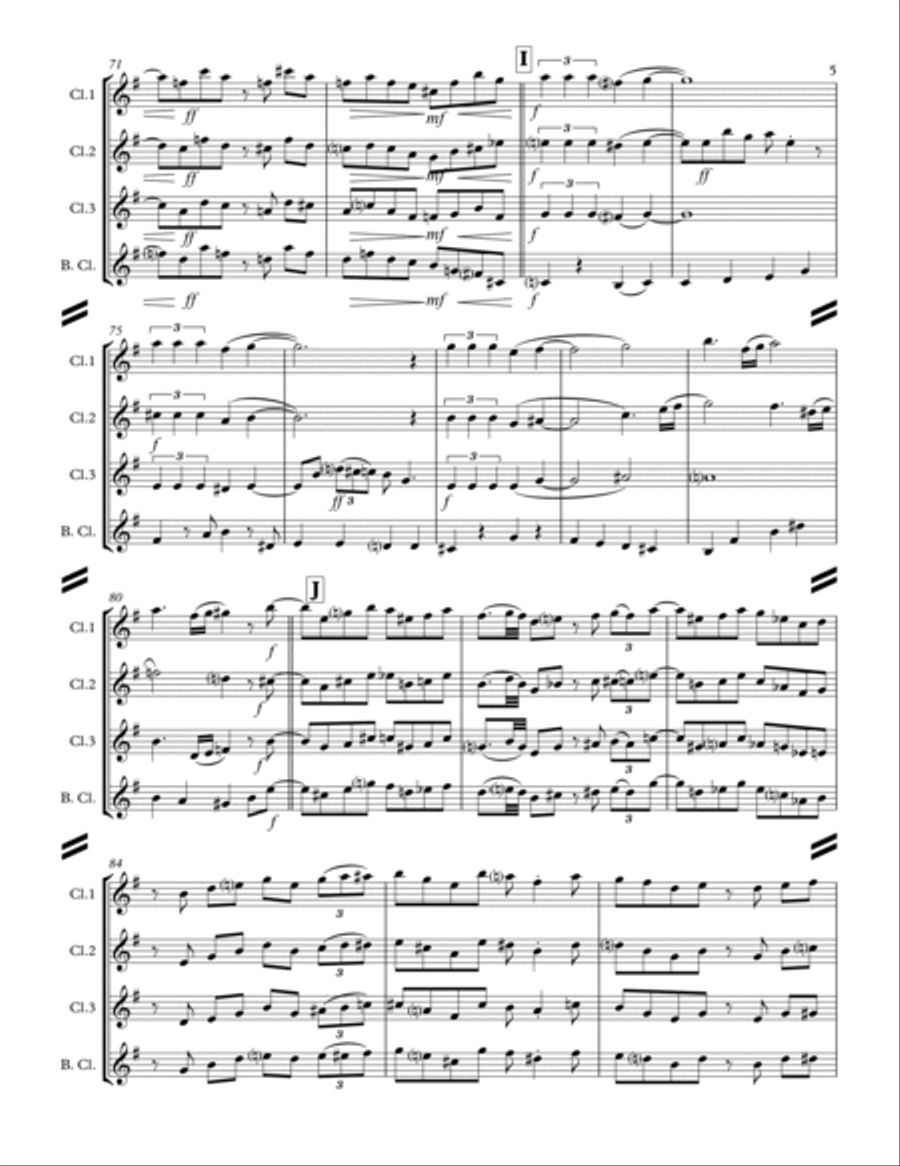 April In Paris Woodwind Ensemble scores gallery preview page 6