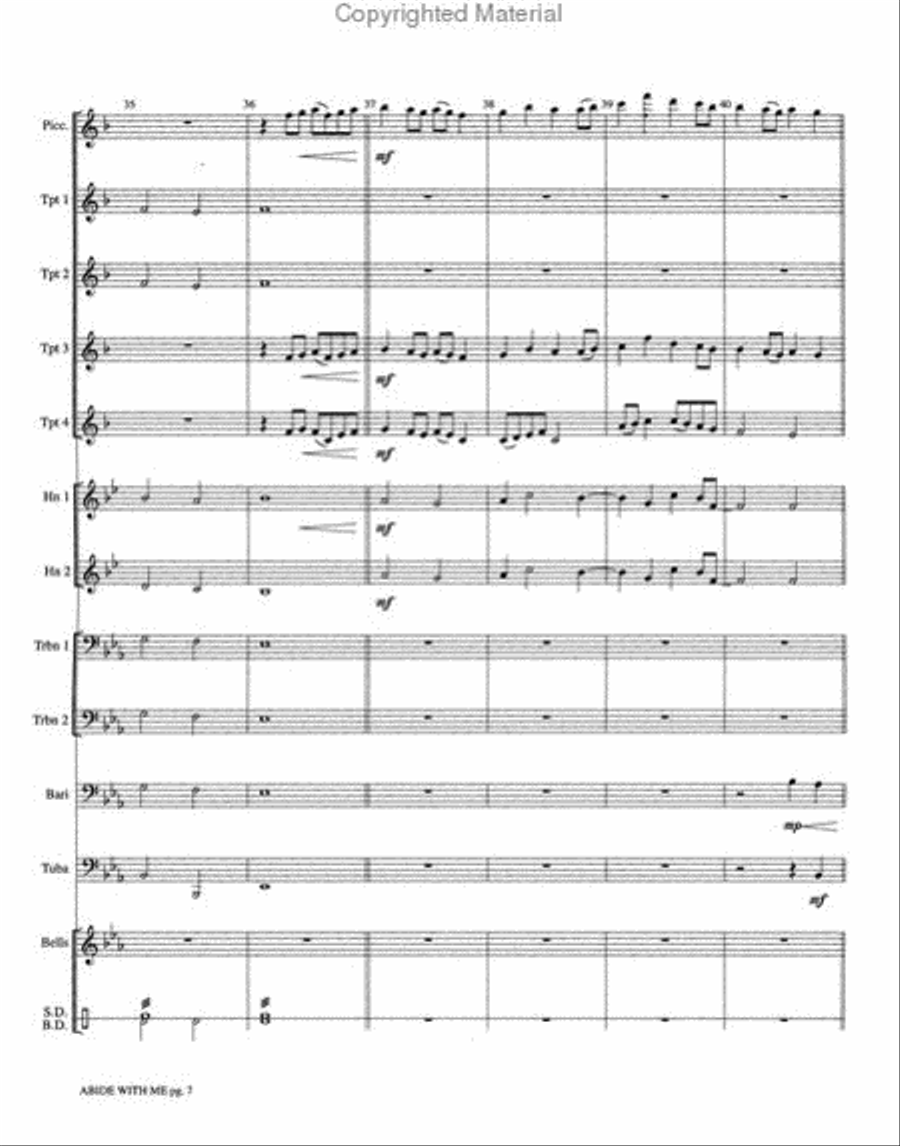 Abide with Me Small Ensemble scores gallery preview page 3