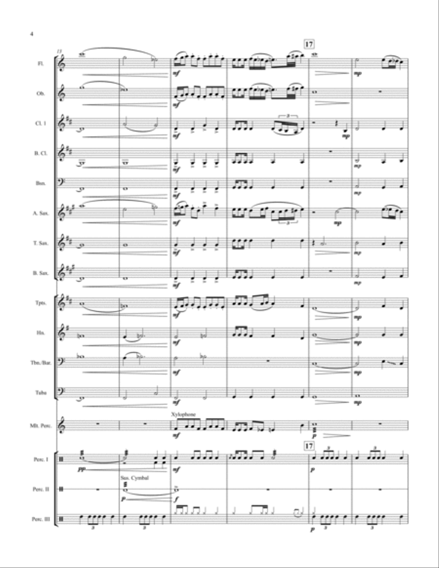 Cartoons on Mars for Concert Band Concert Band scores gallery preview page 4