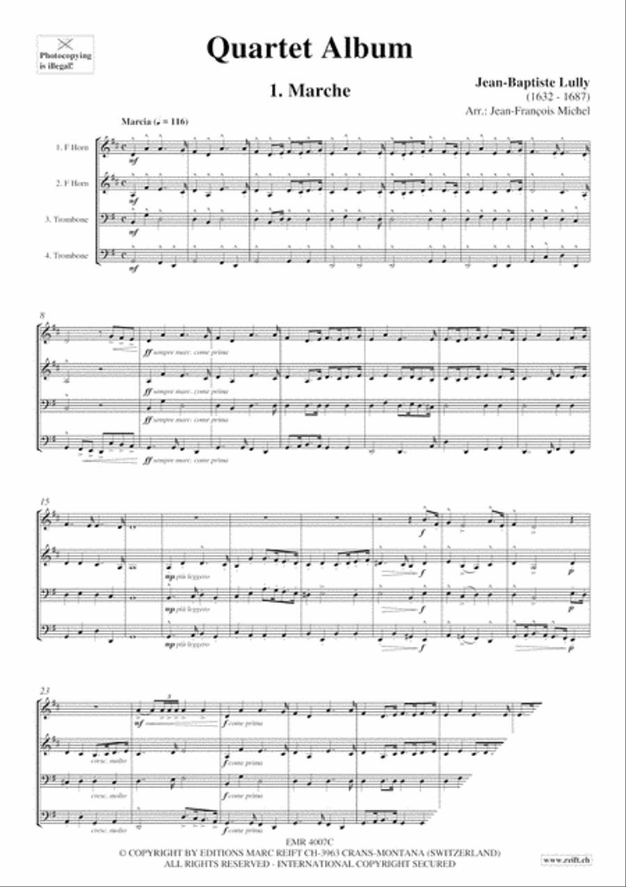 Quartet Album Brass Ensemble scores gallery preview page 3
