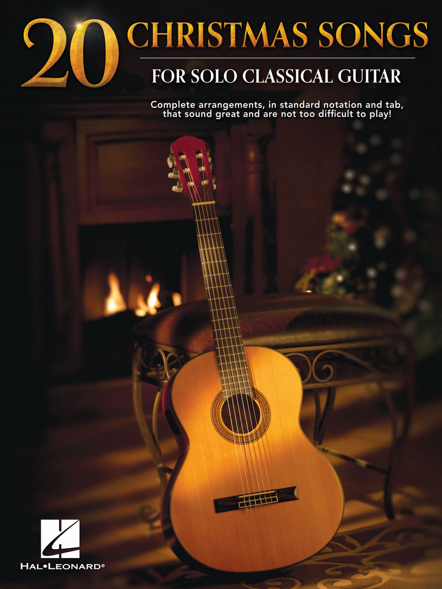 Book cover for 20 Christmas Songs for Solo Classical Guitar