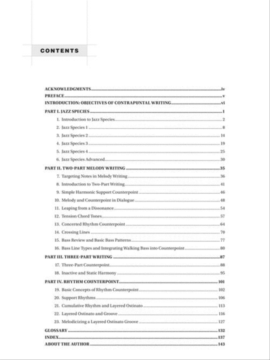 Counterpoint in Jazz Arranging Collection / Songbook scores gallery preview page 3