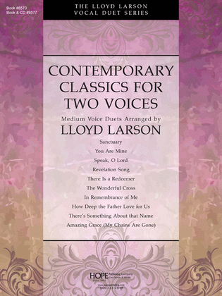 Book cover for Contemporary Classics for Two Voices
