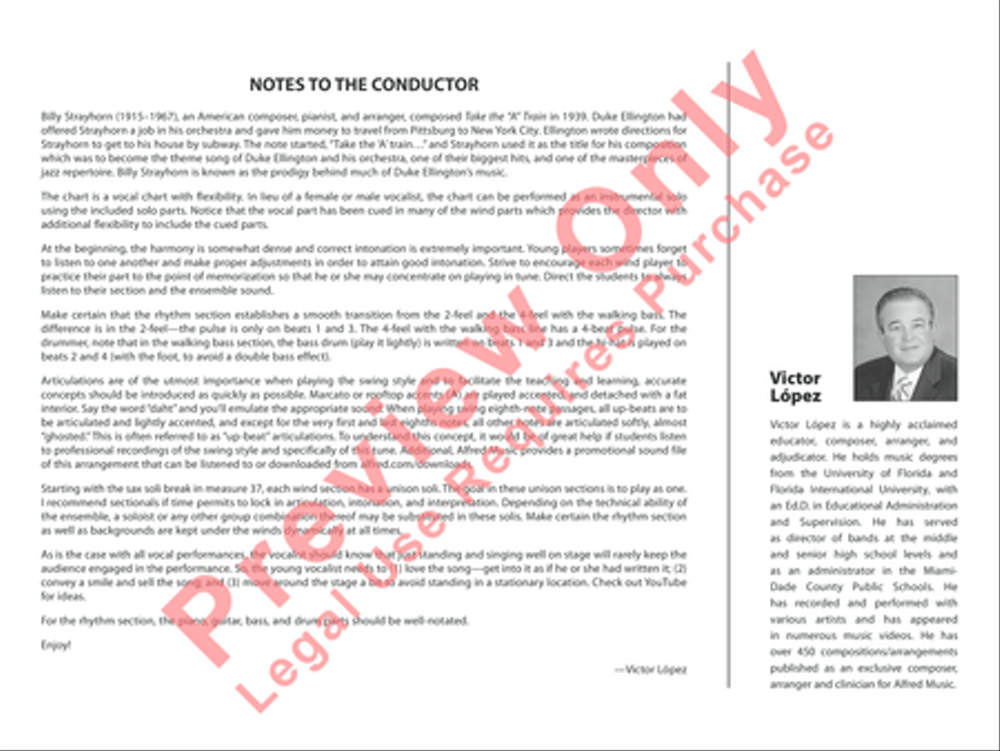 Take the A Train Jazz Ensemble scores gallery preview page 3