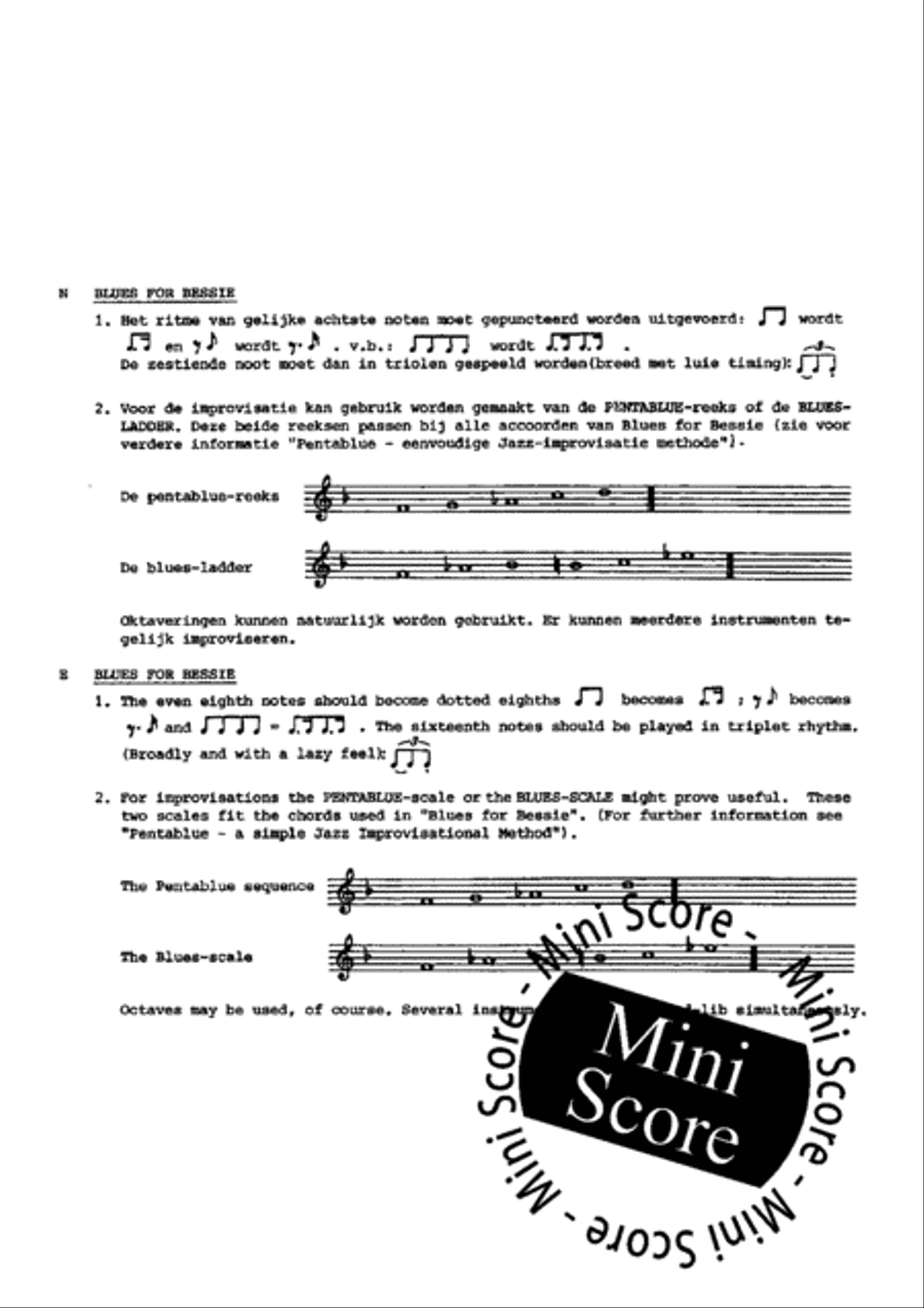 Blues for Bessie Blues for Bessie Big Band scores gallery preview page 4