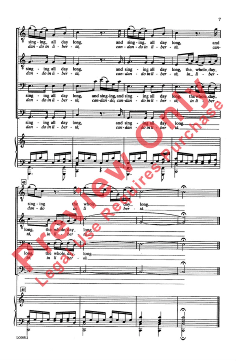 La Pastorella La Pastorella Men's Choir scores gallery preview page 7