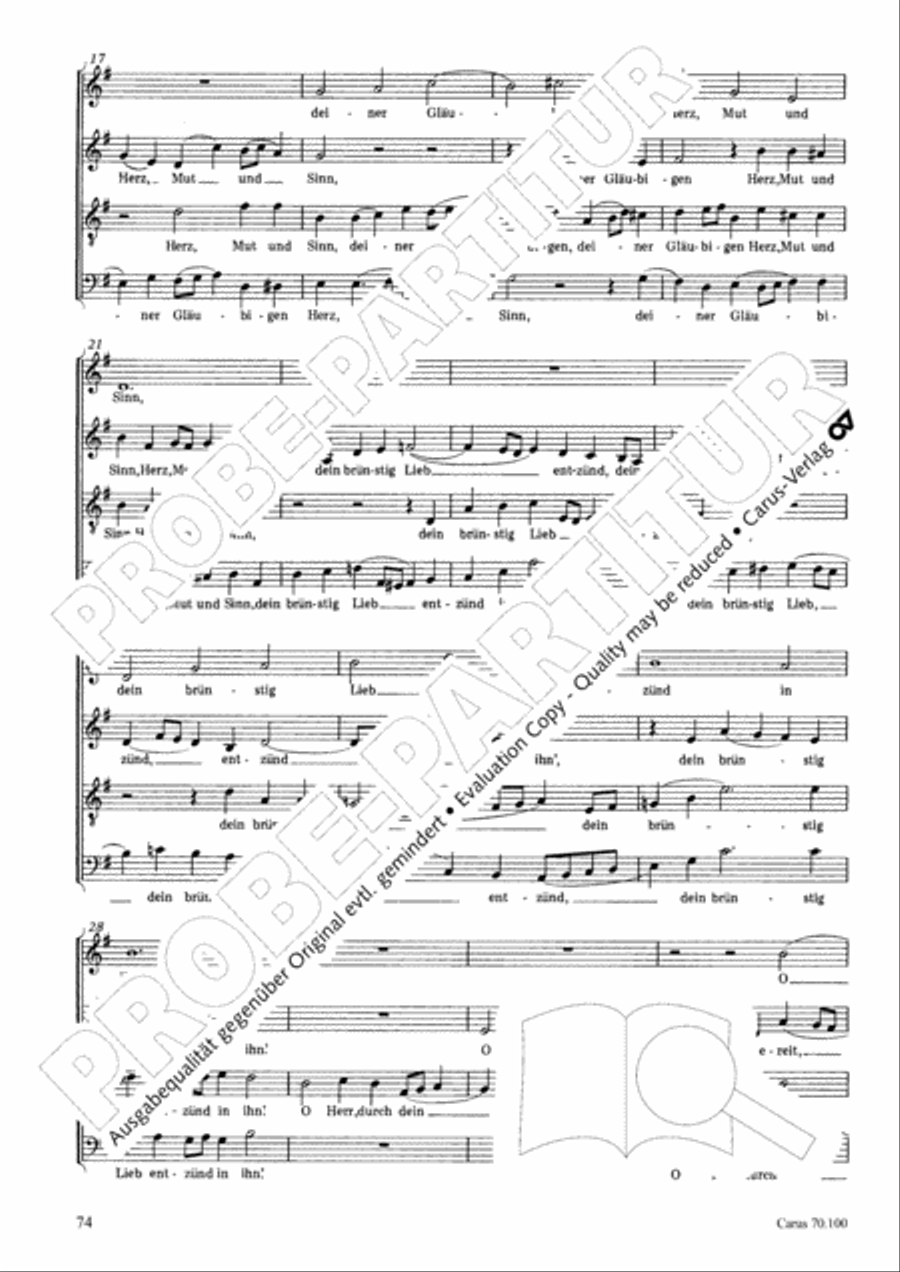 Geistliches Chorbuch der Romantik Choir scores gallery preview page 75