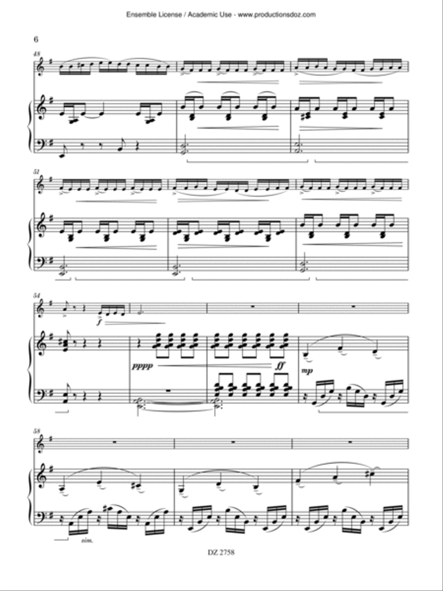 Fantaisie concertante Fantaisie concertante Piano Accompaniment scores gallery preview page 6