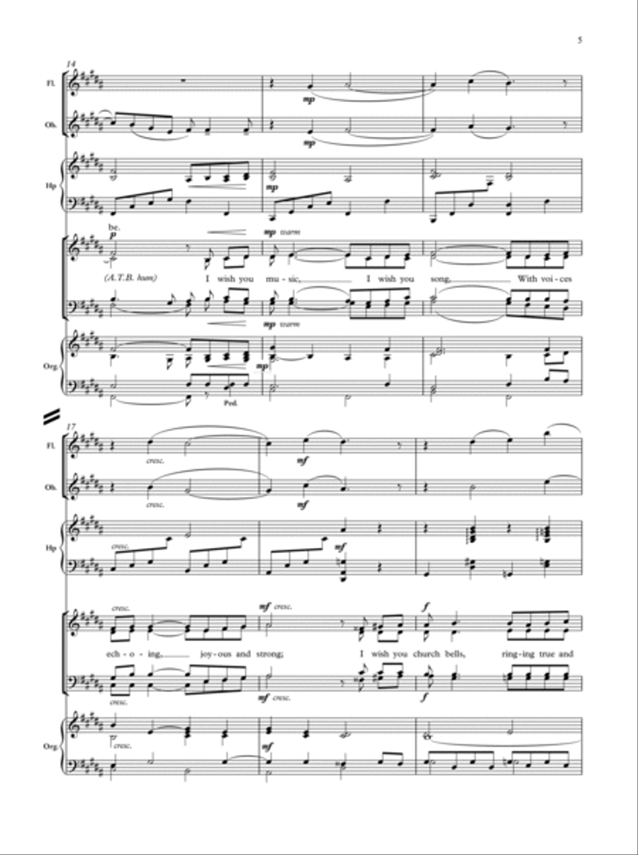 I wish you Christmas 4-Part scores gallery preview page 3