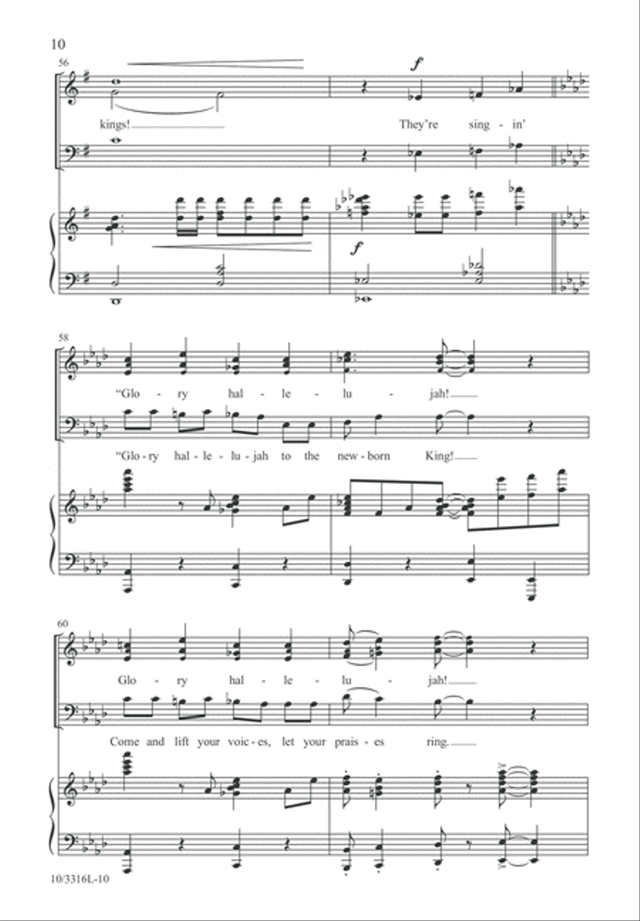 Glory Hallelujah! 3-Part scores gallery preview page 10