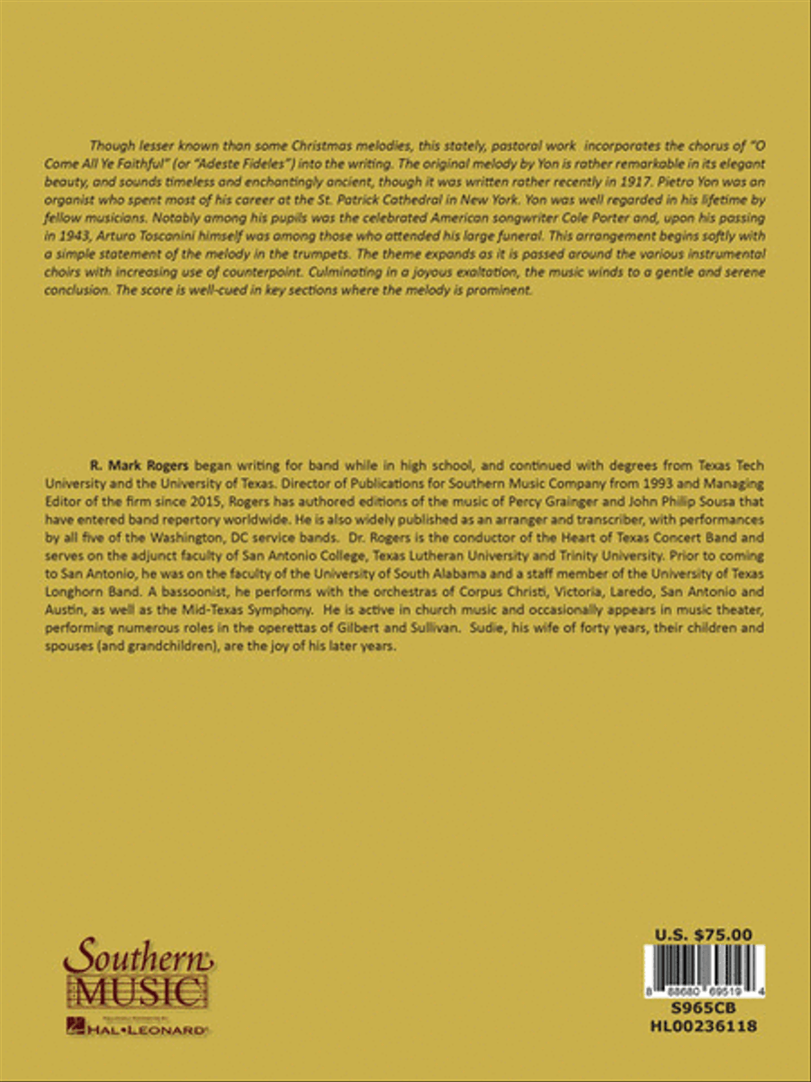 Gesu Bambino (The Infant Jesus): Pastorale for Christmas Concert Band scores gallery preview page 6