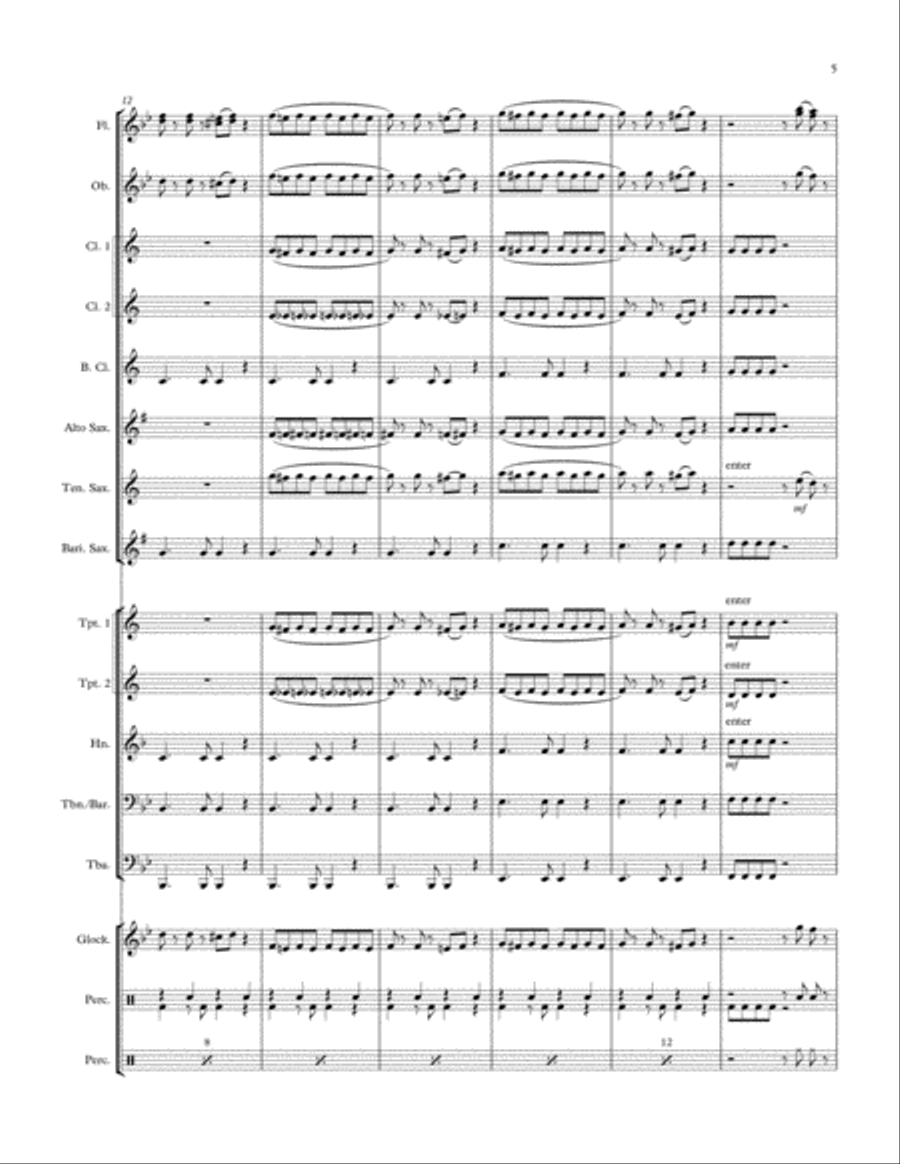 Rockin' Railroad Concert Band scores gallery preview page 5