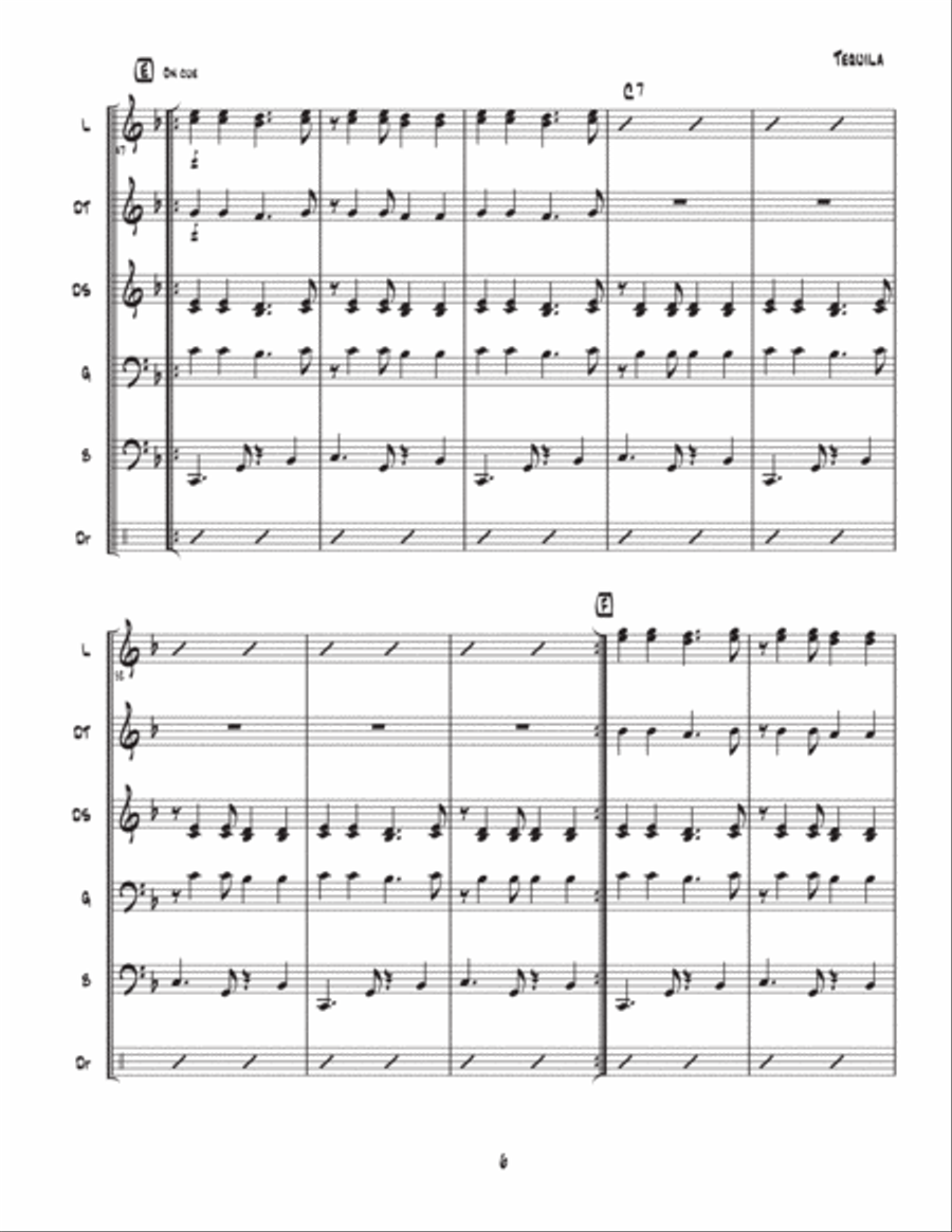 Tequila Steel Drum Band scores gallery preview page 6