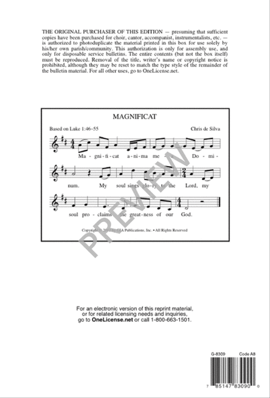 Magnificat SAT scores gallery preview page 6