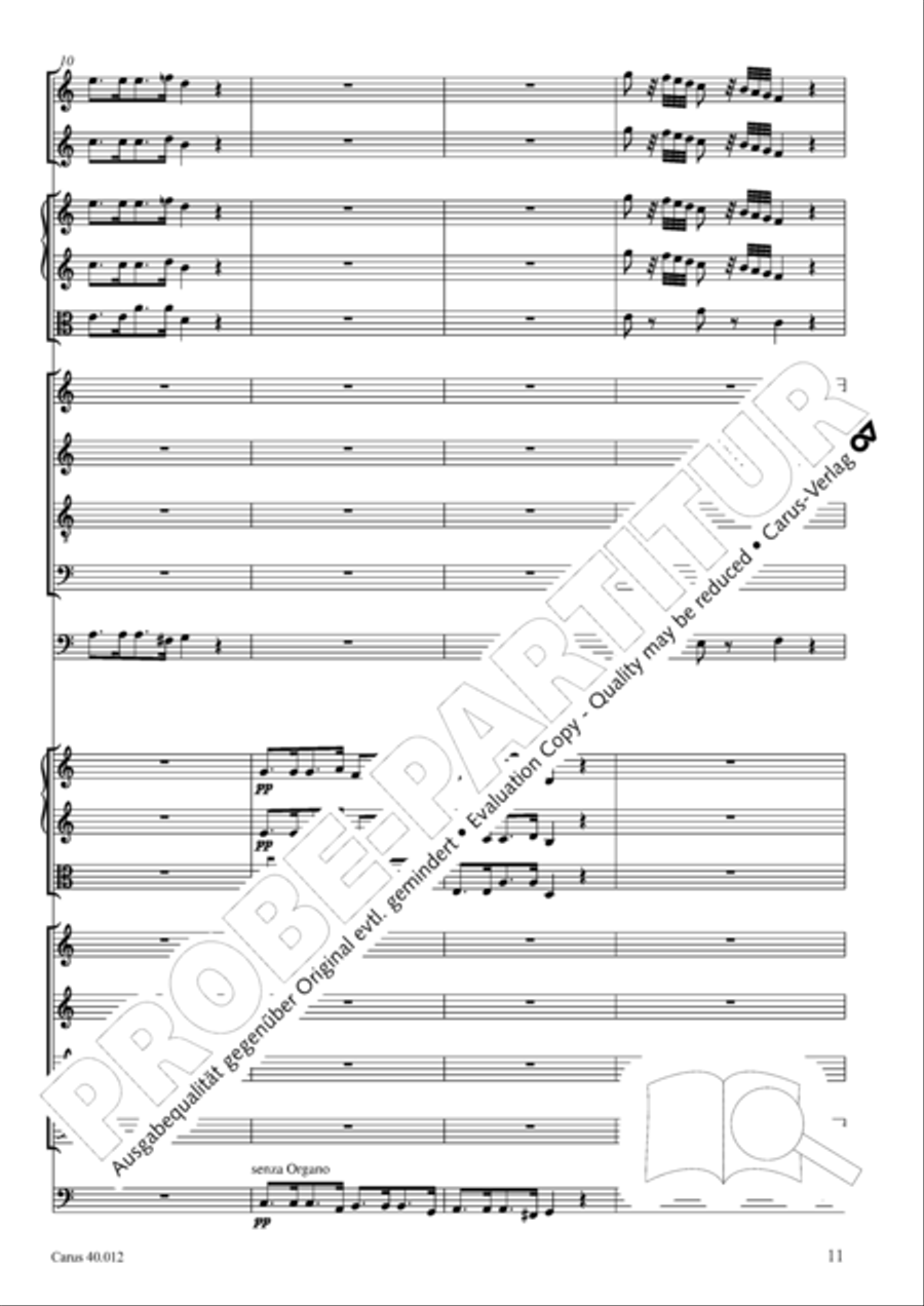 Beatus vir (How blest is he) Psalm 111 4-Part scores gallery preview page 12