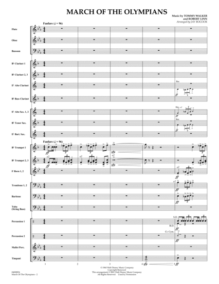 March Of The Olympians - Conductor Score (Full Score)