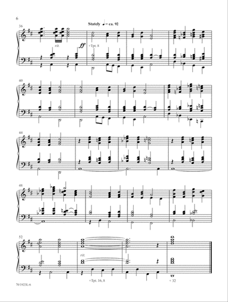 God Gave a Song (Digital Download) Organ scores gallery preview page 6