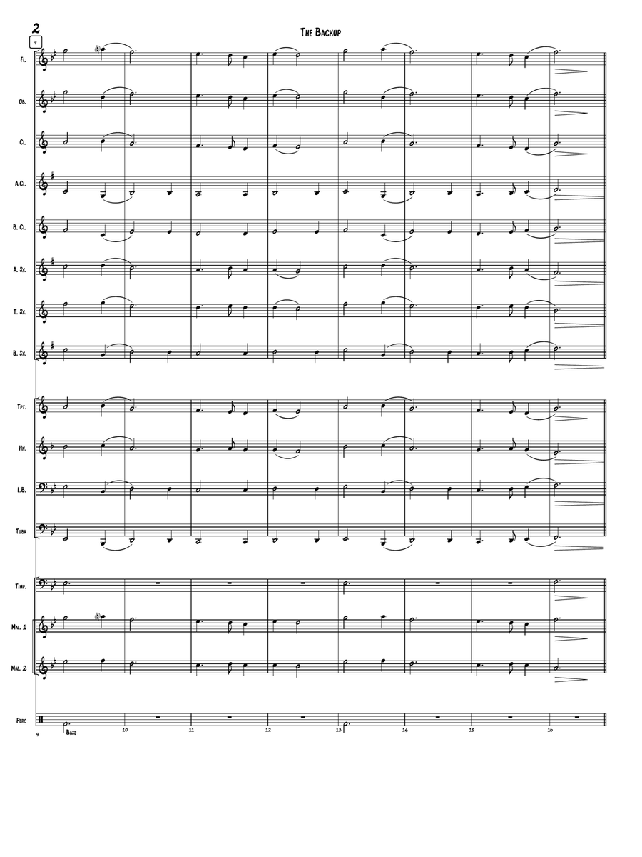 The Backup Concert Band scores gallery preview page 3