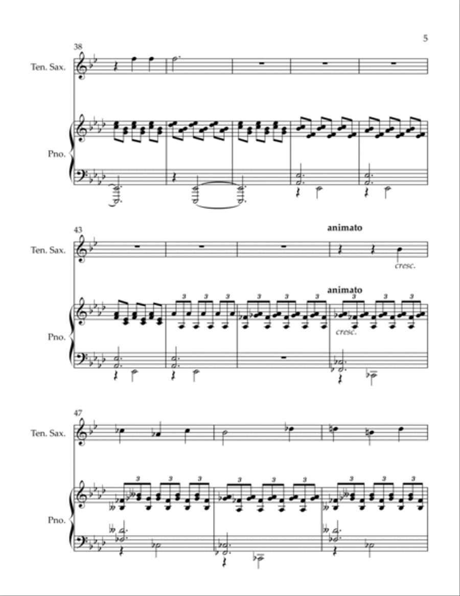 The Sea Princess Tenor Saxophone scores gallery preview page 5