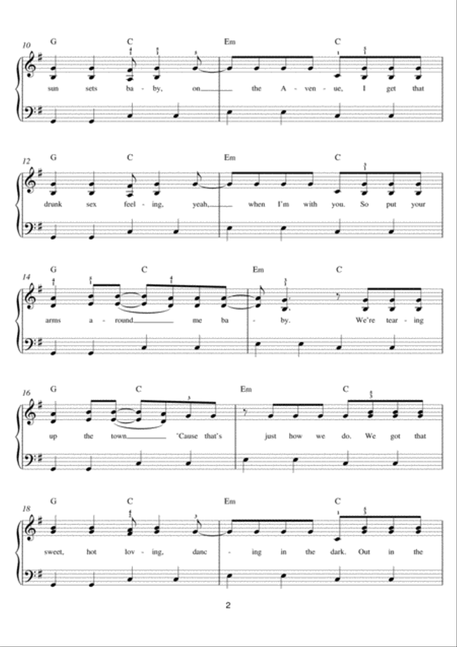 How We Do (Party) How We Do (Party) Piano scores gallery preview page 2