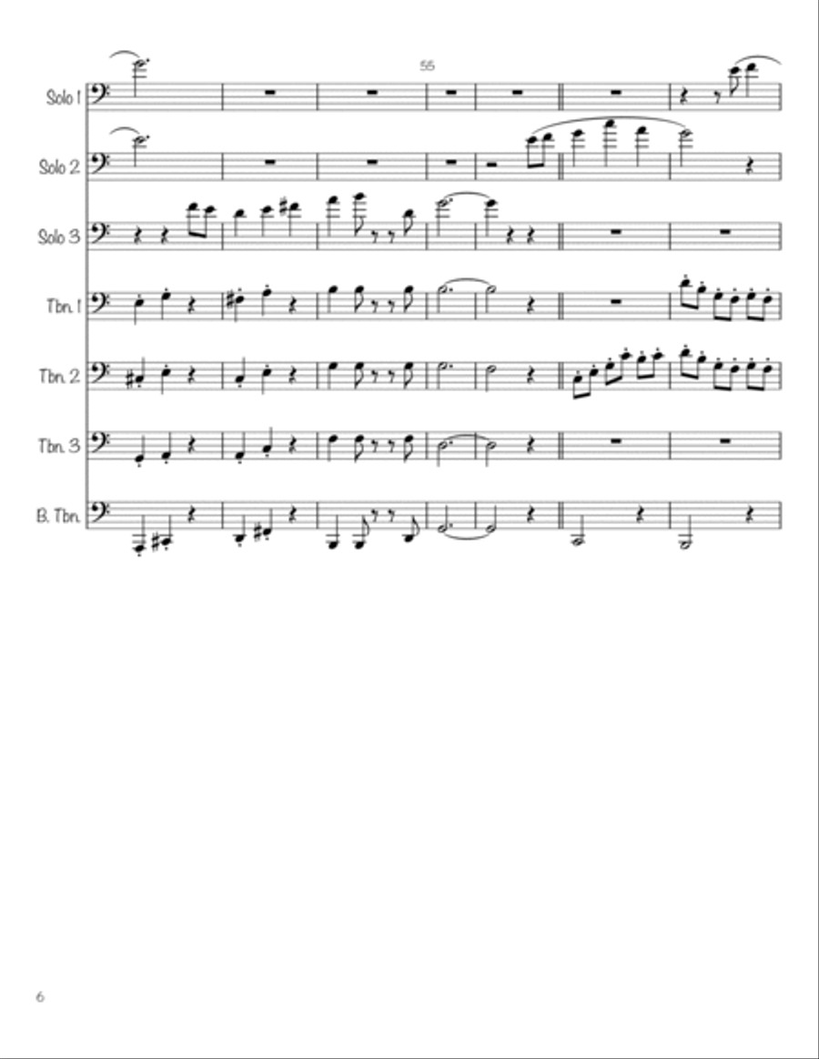 Irish Eyes Irish Eyes Brass Ensemble scores gallery preview page 6