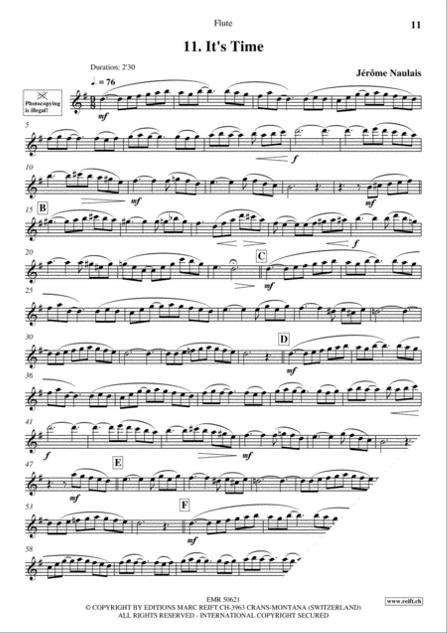 20 Slow Melodies Volume 2 Flute Solo scores gallery preview page 13