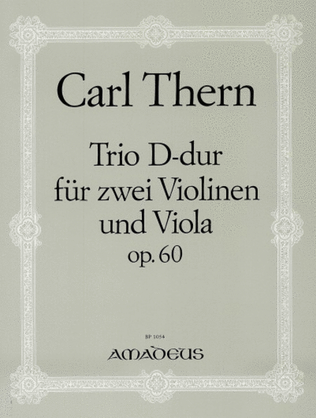 Book cover for Trio D major op. 60