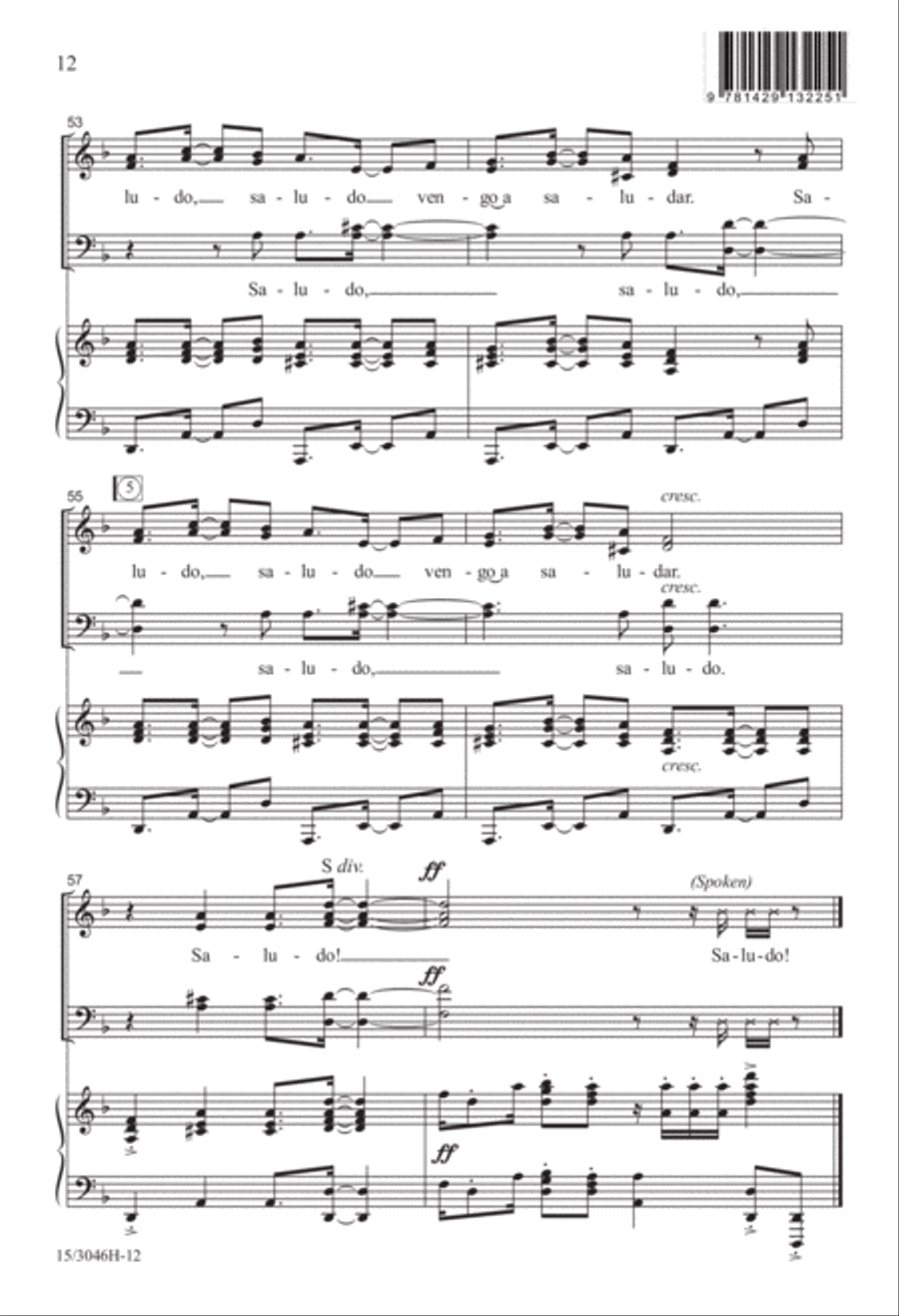 Saludo, Saludo 4-Part scores gallery preview page 12
