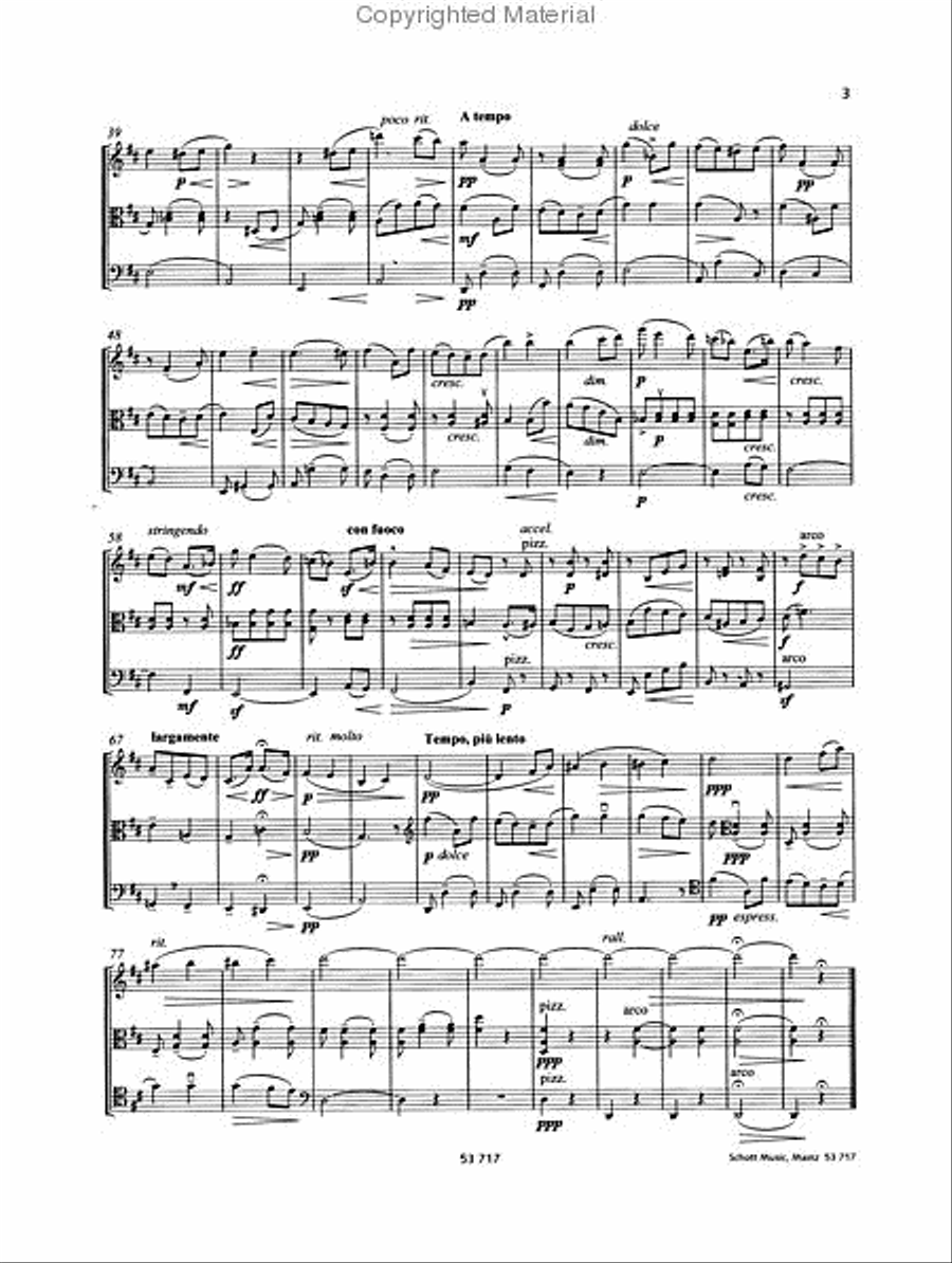Salut d'Amour String Trio scores gallery preview page 3