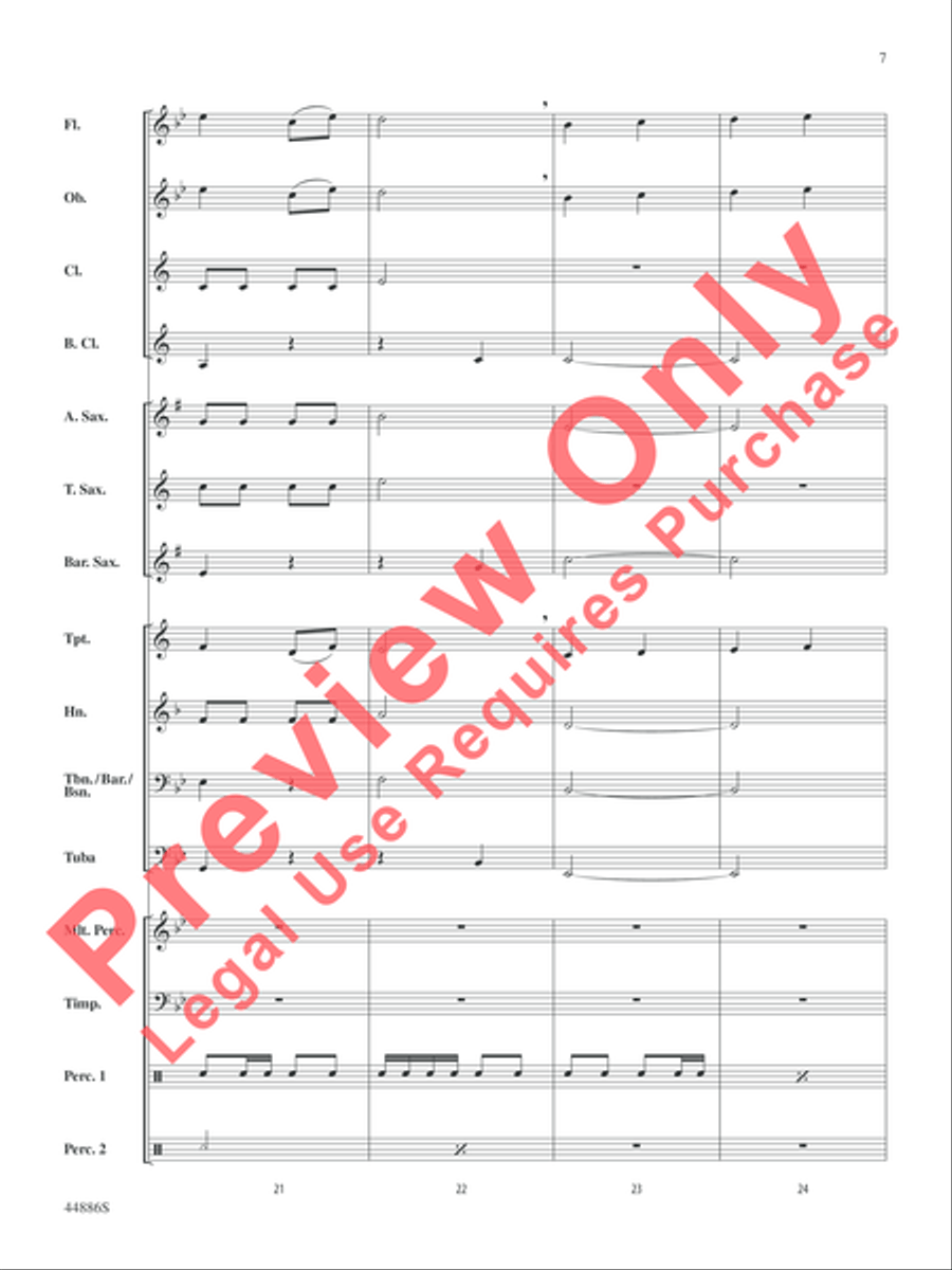 A Whole Lot of Christmas Concert Band scores gallery preview page 24
