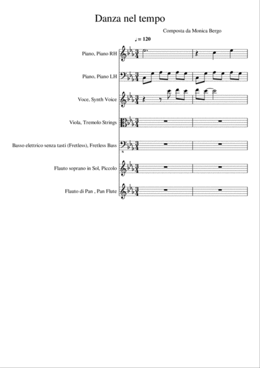 Danza nel tempo Large Ensemble scores gallery preview page 1