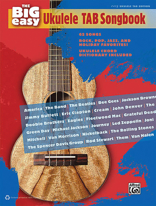 Book cover for The Big Easy Ukulele Tab Songbook