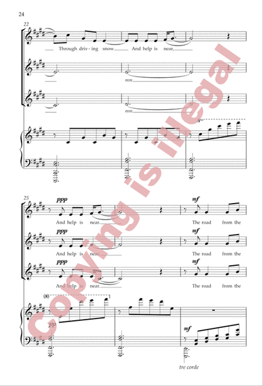 Winter Lullabies (Choral Score) SA scores gallery preview page 16