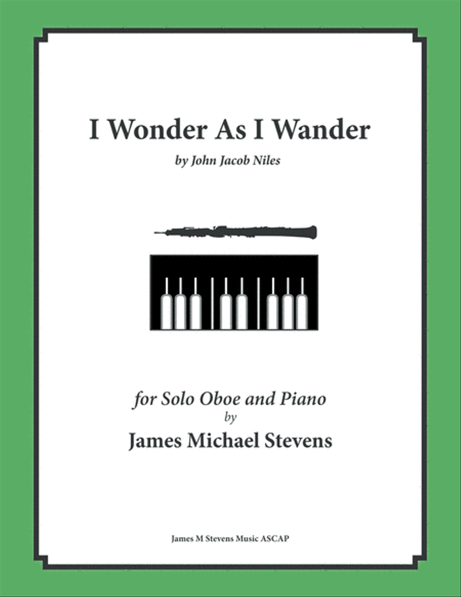 I Wonder As I Wander Piano scores gallery preview page 1