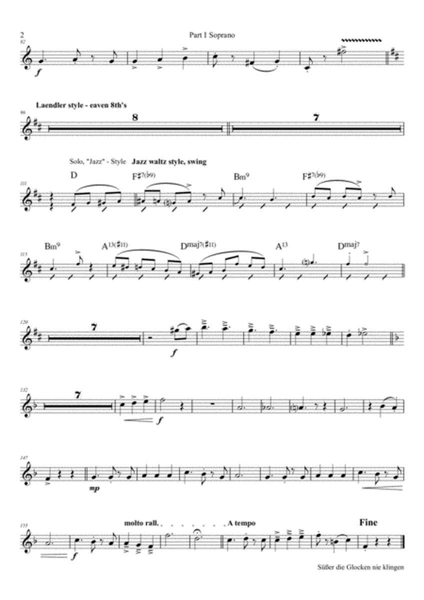 Süßer die Glocken nie klingen - German Christmas Song - Saxophone Quintet image number null