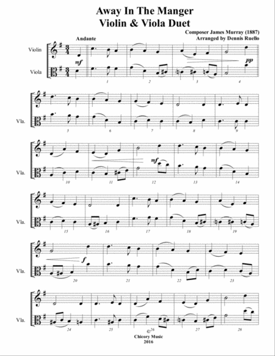 Christmas Duet Collection for Violin and Viola Christmas Duet Collection for Violin and Viola String Duet scores gallery preview page 3