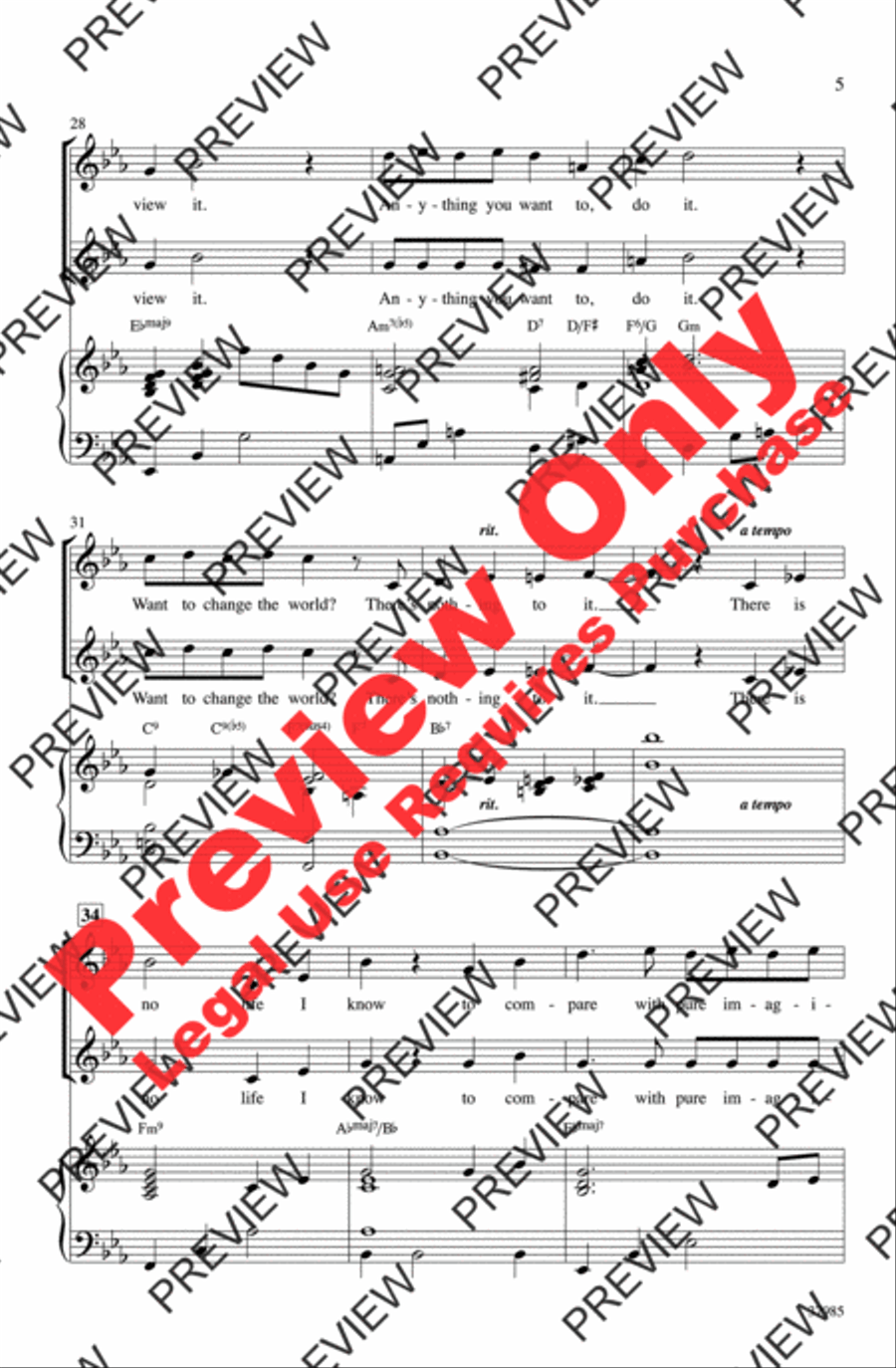 Pure Imagination Pure Imagination 2-Part scores gallery preview page 5