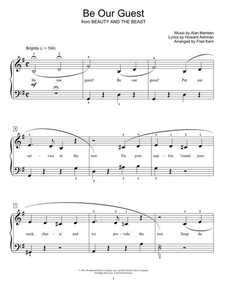 Be Our Guest (from Beauty and The Beast) (arr. Fred Kern)