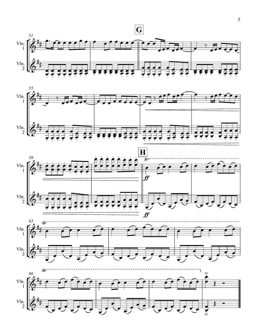 Something Just Like This String Duet scores gallery preview page 5