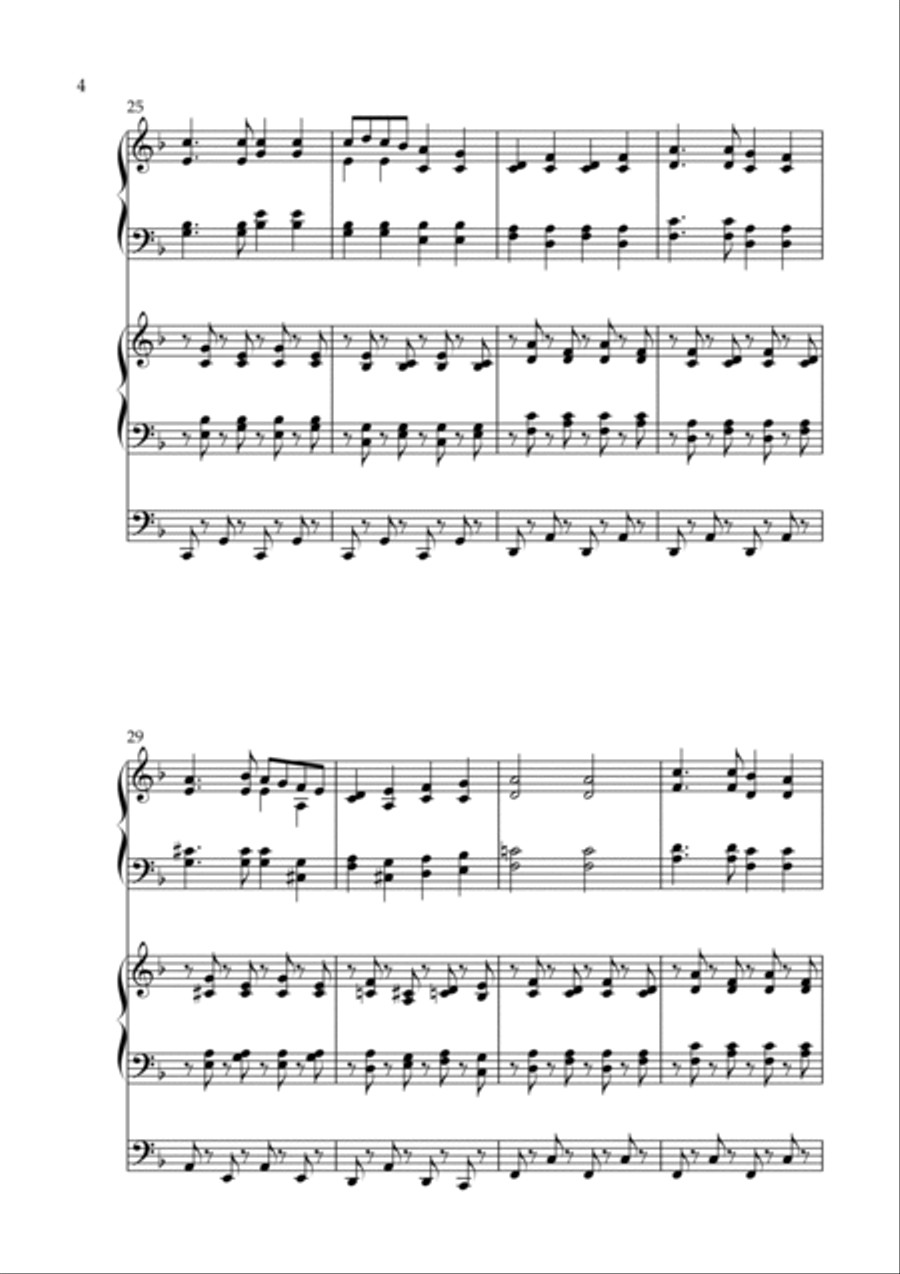 Hey, Sokoly, Op. 225 (Organ Duet) by Vidas Pinkevicius Organ Solo scores gallery preview page 4