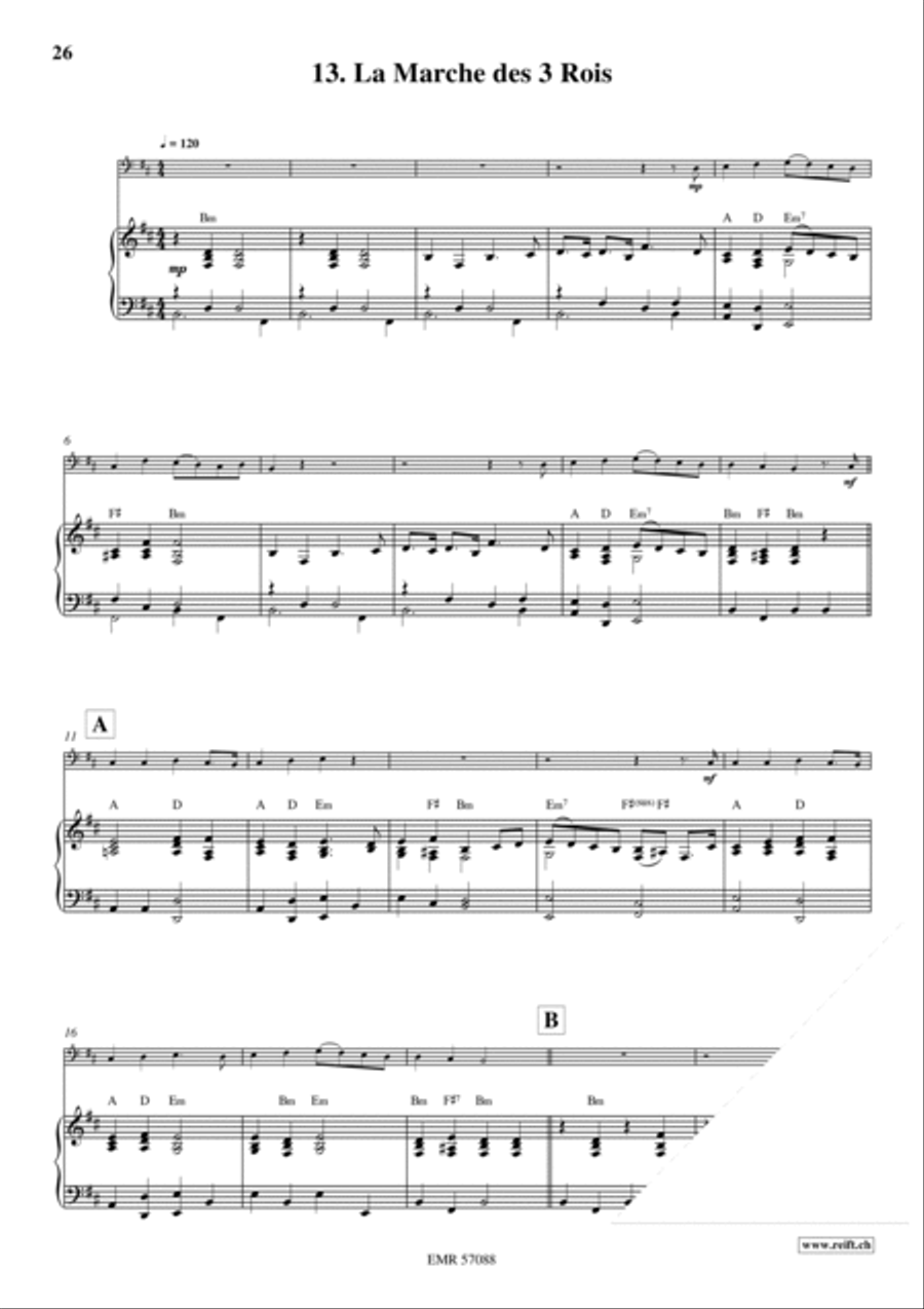 18 Christmas Songs Bass Recorder scores gallery preview page 16