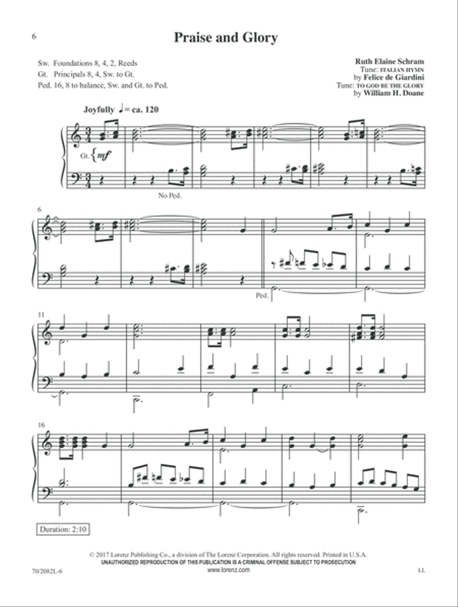 Prayludes of Praise (Digital Delivery) Organ scores gallery preview page 6