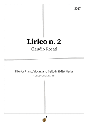 Book cover for Lirico n. 2 (piano-cello-violin)