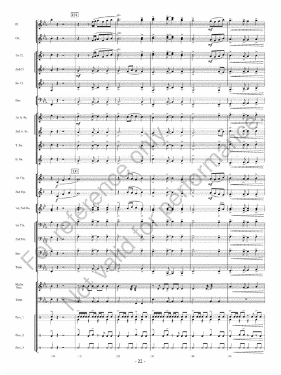 The Winds Of Change Concert Band scores gallery preview page 23