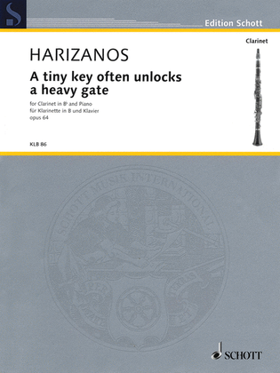 Book cover for A Tiny Key Often Unlocks a Heavy Gate, Op. 64