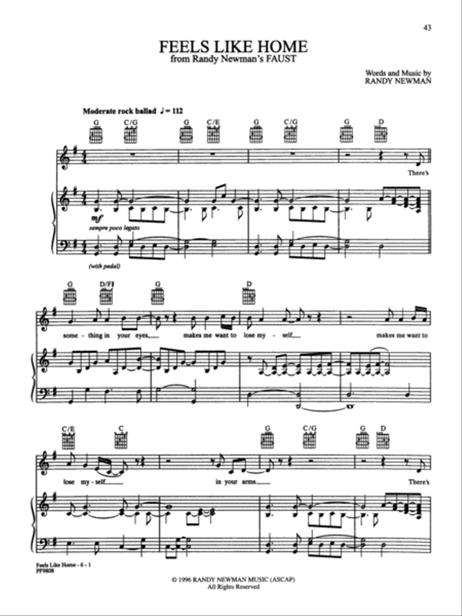 Randy Newman Anthology Piano, Vocal, Guitar scores gallery preview page 6