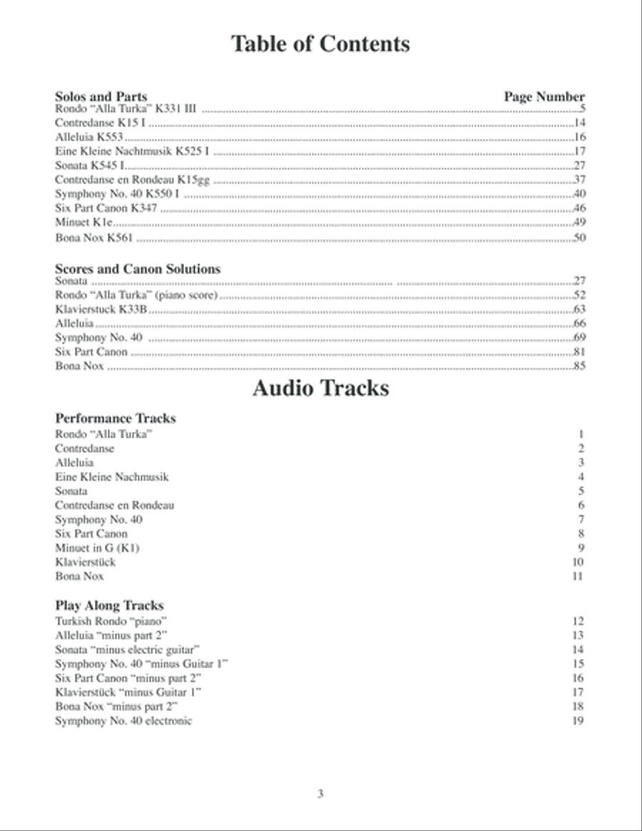 Mozart for Electric Guitar Electric Guitar scores gallery preview page 4